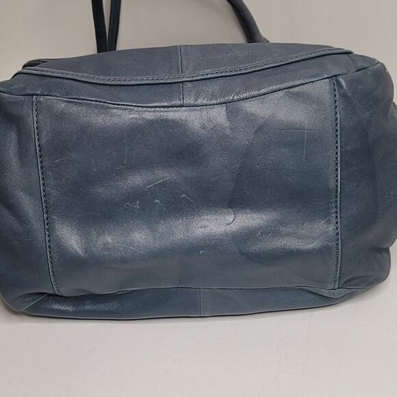 Lockheart Navy Blue Natalia Convertible Wide Bottom 3D Embellished Handbag - Picture 12 of 12